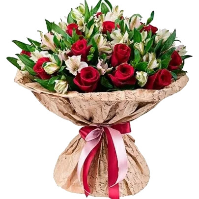 Букет цветов "Нега любви"